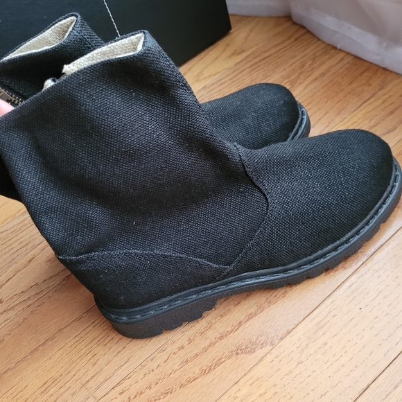 Hemp Bootie Rawganique City Boots Zipper Eco-Dye Biodegradable - Picture 3 of 10